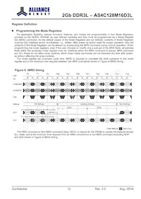 AS4C128M16D3L-12BINTR Datasheet Page 12