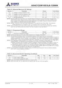 AS4C128M16D3LA-12BANTR Datenblatt Seite 21