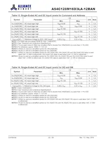 AS4C128M16D3LA-12BANTR Datasheet Page 22