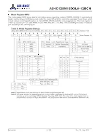 AS4C128M16D3LA-12BCNTR Datasheet Page 14