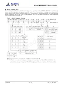 AS4C128M16D3LA-12BINTR Datasheet Pagina 14