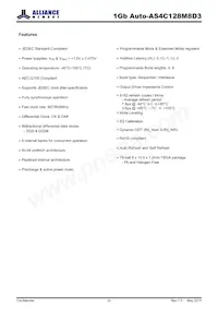 AS4C128M8D3-12BANTR Datasheet Page 2