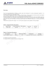 AS4C128M8D3-12BANTR Datasheet Page 3
