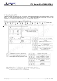 AS4C128M8D3-12BANTR Datasheet Page 19