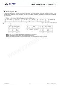 AS4C128M8D3-12BANTR Datasheet Page 21