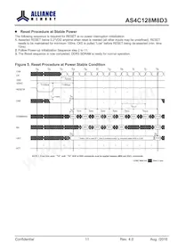 AS4C128M8D3-12BINTR數據表 頁面 11