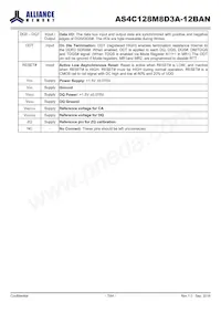 AS4C128M8D3A-12BAN Datasheet Page 7