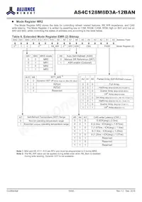 AS4C128M8D3A-12BAN Datasheet Page 18