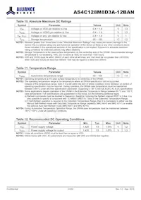 AS4C128M8D3A-12BAN Datasheet Page 21