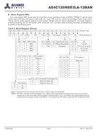 AS4C128M8D3LA-12BAN Datasheet Page 14