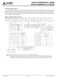 AS4C128M8D3LA-12BIN Datasheet Page 14