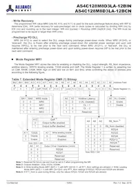 AS4C128M8D3LA-12BIN Datasheet Pagina 16