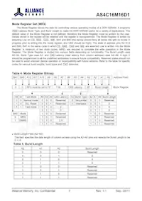 AS4C16M16D1-5TIN Datasheet Pagina 7