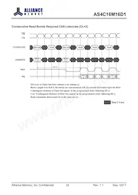 AS4C16M16D1-5TIN Datasheet Page 22