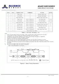 AS4C16M16MD1-6BIN Datasheet Page 17