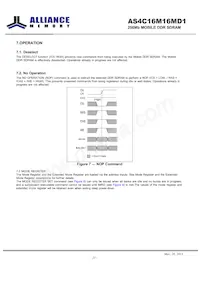 AS4C16M16MD1-6BIN Datasheet Pagina 21