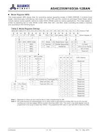 AS4C256M16D3A-12BANTR Datasheet Page 14