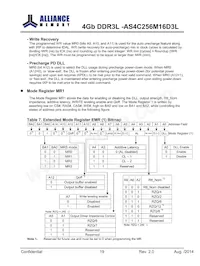 AS4C256M16D3L-12BINTR Datasheet Page 19