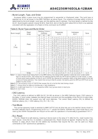 AS4C256M16D3LA-12BAN Datasheet Page 15