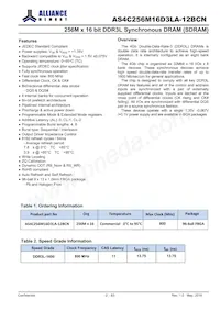 AS4C256M16D3LA-12BCNTR Datasheet Page 2