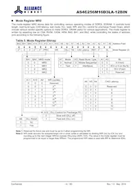 AS4C256M16D3LA-12BINTR數據表 頁面 14