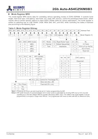 AS4C256M8D3-12BANTR數據表 頁面 14