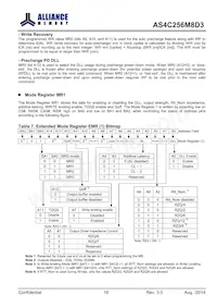 AS4C256M8D3-15BCN Datasheet Page 16