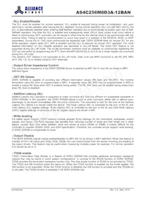 AS4C256M8D3A-12BAN Datasheet Page 17