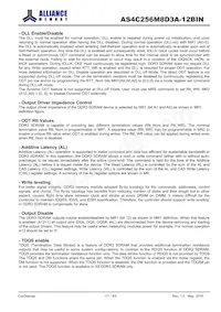 AS4C256M8D3A-12BINTR Datasheet Page 17