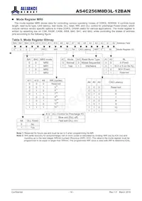 AS4C256M8D3L-12BANTR Datasheet Page 14