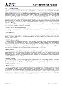 AS4C256M8D3L-12BANTR Datasheet Pagina 17