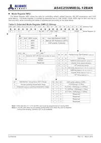 AS4C256M8D3L-12BANTR Datasheet Pagina 18