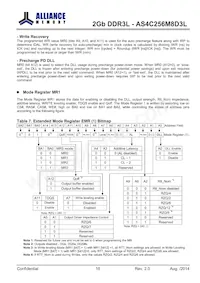 AS4C256M8D3L-12BINTR Datasheet Page 16