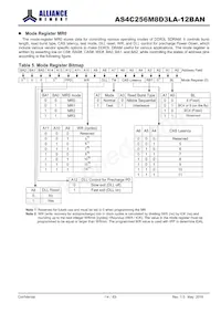 AS4C256M8D3LA-12BAN數據表 頁面 14