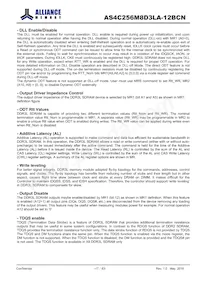 AS4C256M8D3LA-12BCN Datasheet Page 17