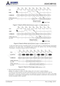 AS4C4M16S-6BINTR Datasheet Page 9