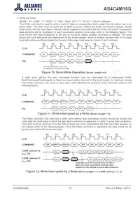 AS4C4M16S-6BINTR數據表 頁面 10