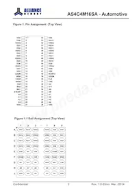 AS4C4M16S-6TAN Datasheet Page 2