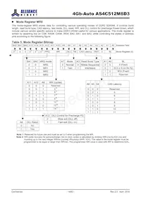 AS4C512M8D3-12BANTR Datenblatt Seite 14