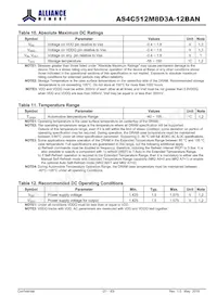 AS4C512M8D3A-12BAN數據表 頁面 21