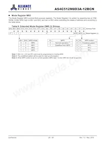 AS4C512M8D3A-12BCNTR Datasheet Page 20