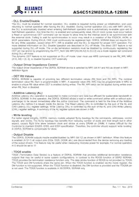 AS4C512M8D3LA-12BIN Datasheet Page 17