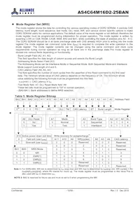 AS4C64M16D2-25BAN Datasheet Page 10
