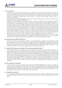 AS4C64M16D2-25BAN Datasheet Page 20