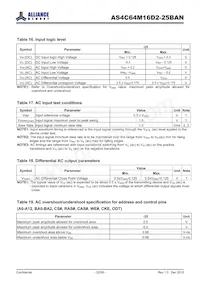 AS4C64M16D2-25BAN Datasheet Page 22