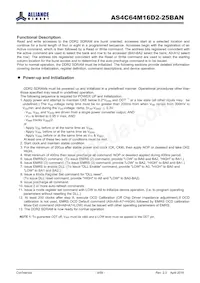 AS4C64M16D2-25BANTR Datasheet Pagina 9