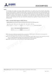 AS4C64M16D2-25BIN Datasheet Page 12