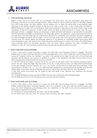 AS4C64M16D2-25BIN Datasheet Page 18