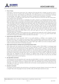 AS4C64M16D2-25BIN Datasheet Page 20