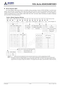 AS4C64M16D3-12BANTR 데이터 시트 페이지 14